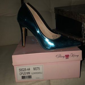 Blue Mirrored metallic USED ONCE!!